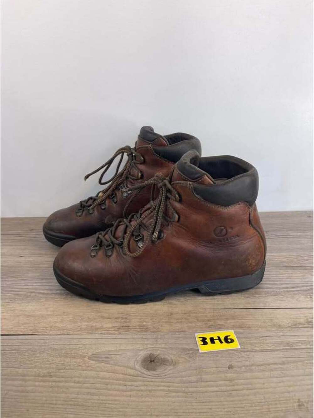 Scarpa SL Leather Hiking Boots Mens EU 42 US 9 Brown Vibram Soles Italy